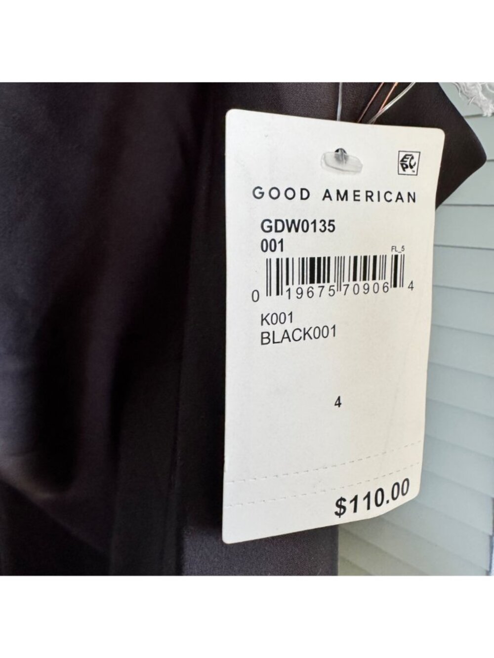 Good American Slip Dress Size 4 Black Cowl Neck Midi Adjustable Straps New Tags - Picture 3 of 10